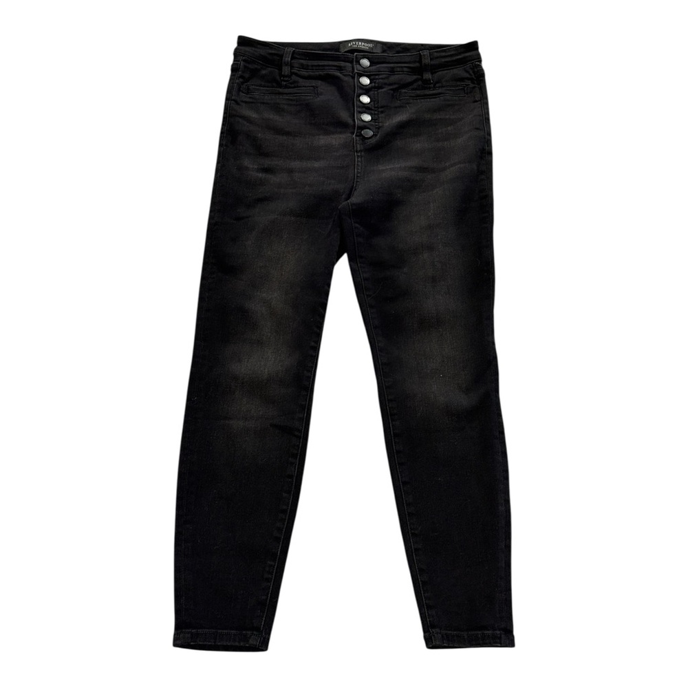 Liverpool Abby Skinny Jeans Womens Size 10/30P Ankle Stretch Denim Black